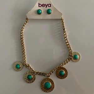 Turquoise/Gold Set